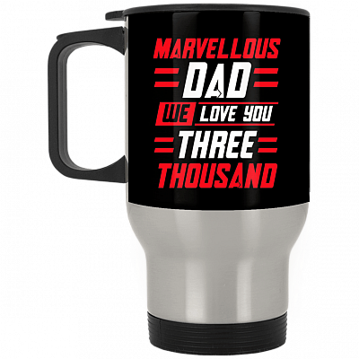 14 oz. Silver Travel Mug
