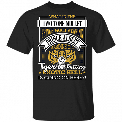 Exotic Hell Is Going On Here T-Shirt - Anti Carole Baskin Shirt, Black, Unisex T-Shirt