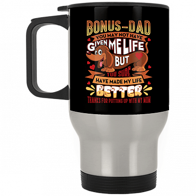 14 oz. Silver Travel Mug