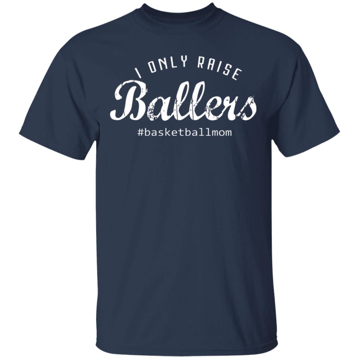 I Only Raises Ballers T-Shirt, Navy, Unisex T-Shirt