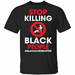 Stop Killing Black People T-Shirt - I Can't Breathe Shirt - George Floyd Shirt, Black, Unisex T-Shirt