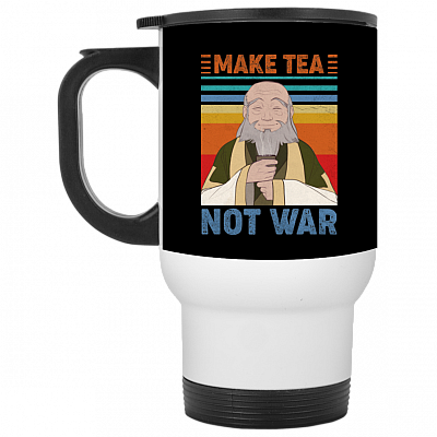 14 oz. White Travel Mug