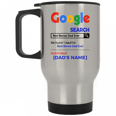 14 oz. Silver Travel Mug