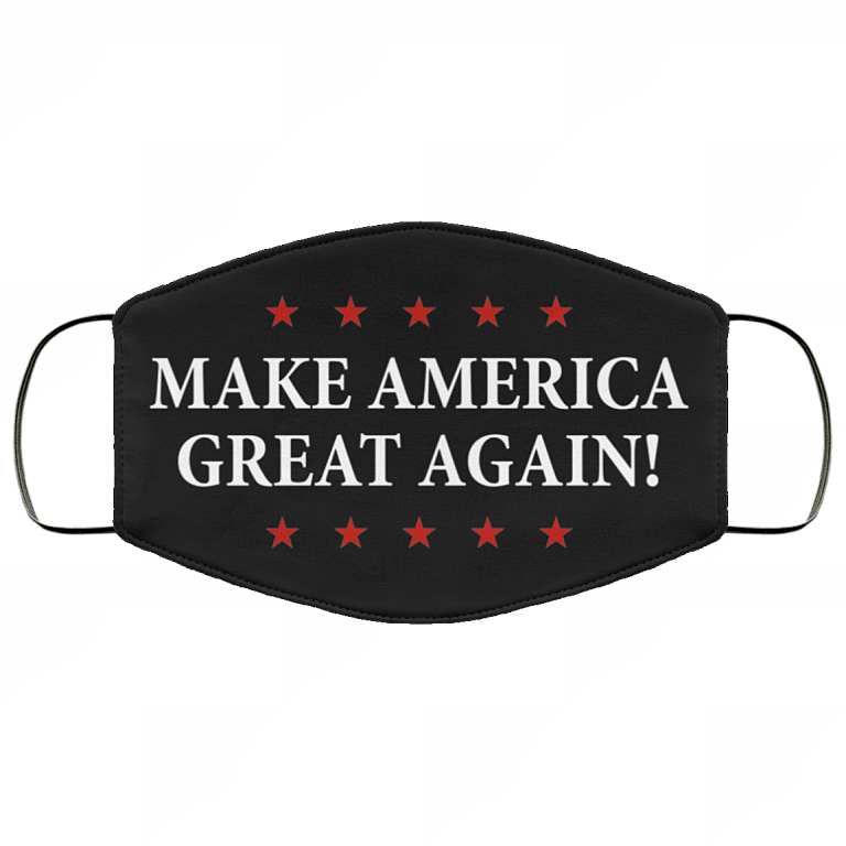 Make America Great Again Washable Reusable Custom – Printed Cloth Face Mask Cover, Black, Cloth Face Mask