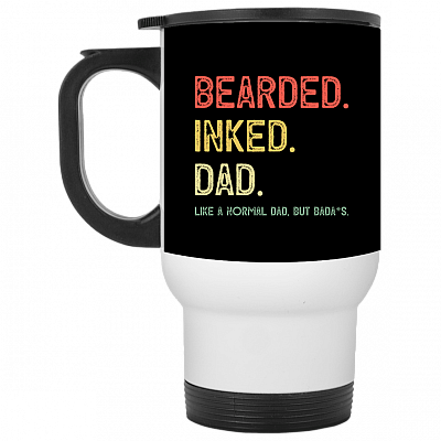 14 oz. White Travel Mug