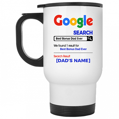 14 oz. White Travel Mug