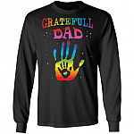 Grateful Dad LGBT Gay Pride Month 2020 Hoodie Sweatshirt - Happy Pride Month Equality and Human Rights Shirt, Black, Long Sleeve