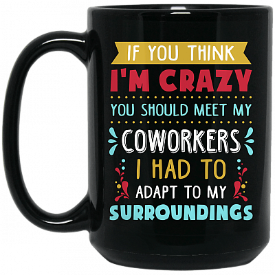 15 oz. Black Mug