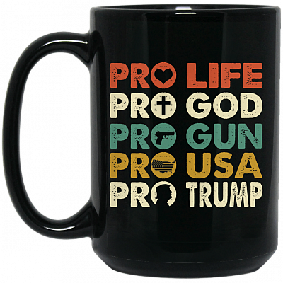 15 oz. Black Mug