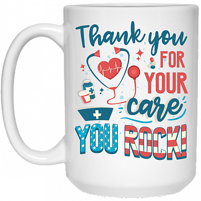 15 oz. White Mug