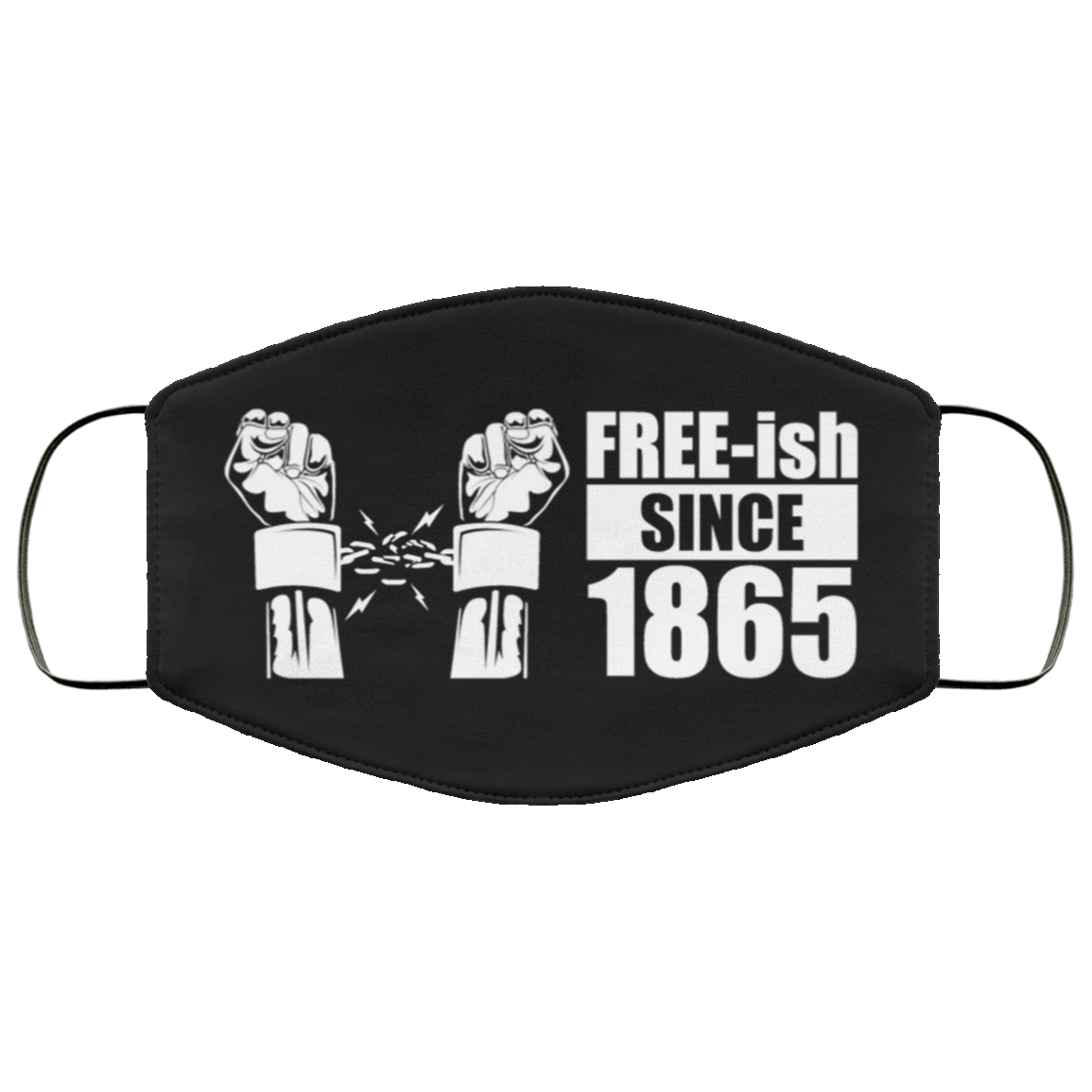 Free-ish Since 1865 Washable Reusable Custom – Printed Cloth Face Mask Cover, White, Cloth Face Mask Free-ish Since 1865 Washable Reusable Custom – Printed Cloth Face Mask Cover, White, Cloth Face Mask