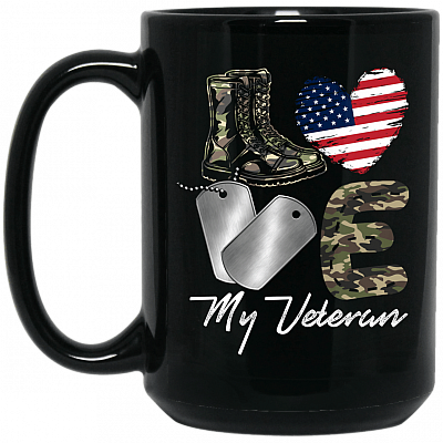 15 oz. Black Mug