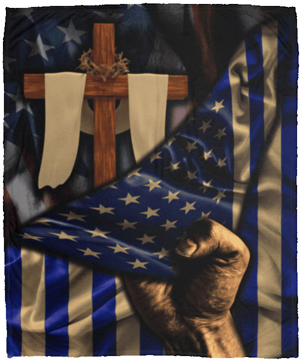 Christian Cross American Flag Fleece Blanket - Premium Sherpa Blanket - Woven Blanket, White, Cozy Plush Fleece Blanket - 50x60 Christian Cross American Flag Fleece Blanket - Premium Sherpa Blanket - Woven Blanket, White, Cozy Plush Fleece Blanket - 50x60