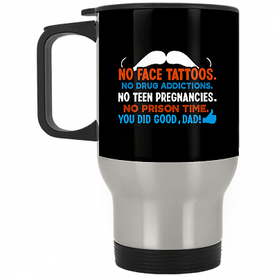 14 oz. Silver Travel Mug