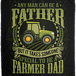 Any Man Can Be A Father But It Takes Someone Special To Be A Farmer Dad Fleece – Premium Sherpa Blanket, White, Cozy Plush Fleece Blanket - 50x60 Any Man Can Be A Father But It Takes Someone Special To Be A Farmer Dad Fleece – Premium Sherpa Blanket, White, Cozy Plush Fleece Blanket - 50x60
