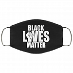 Black Lives Matter Washable Reusable Custom – Anti Racism Printed Cloth Face Mask Cover, Black, Cloth Face Mask