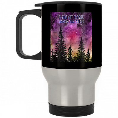 14 oz. Silver Travel Mug