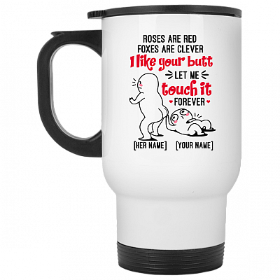 14 oz. White Travel Mug