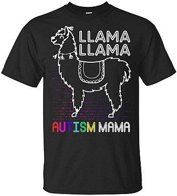 Llama Llama Autism Mama Autsim Awareness T-Shirt