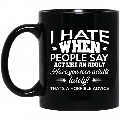11 oz. Black Mug