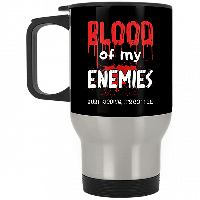 14 oz. Silver Travel Mug