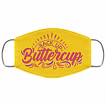 Back Up Buttercup - Funny Face Mask - Washable Reusable Custom – Printed Cloth Face Mask Cover, Athletic Gold, Cloth Face Mask
