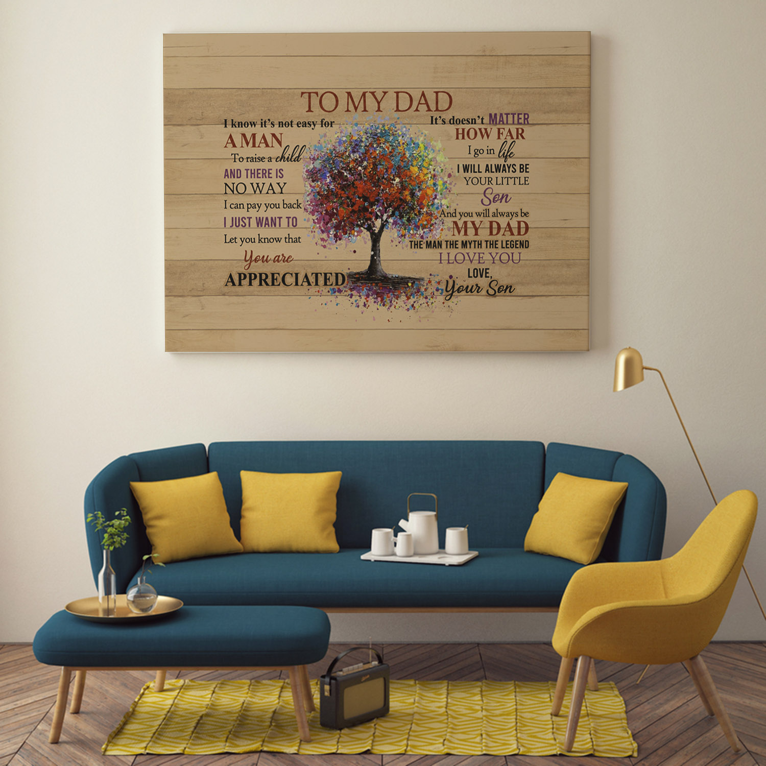 to-my-dad-from-son-saying-horizontal-canvas-print-mockup-against-a-wooden-wall