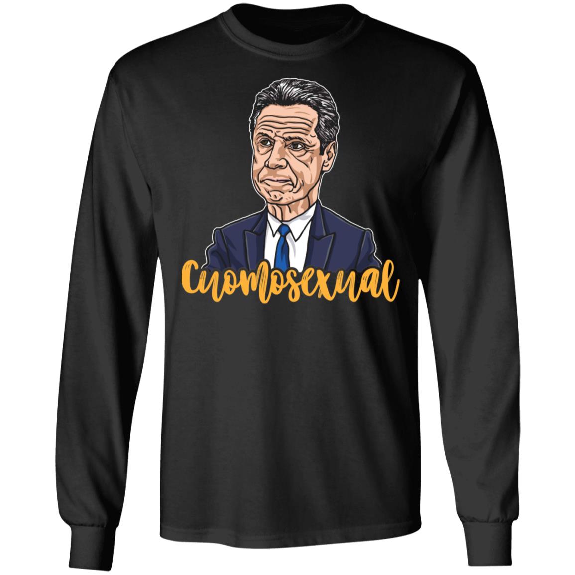 Cuomosexual Hoodie - Sweatshirt - Long Sleeve -Governor Cuomo Cuomosexual Shirt, Black, Long Sleeve