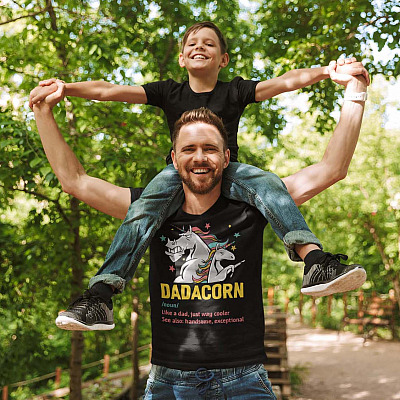 Alternative view of Dadacorn Like A Dad Just Way Cooler See Also Handsome Exceptional T-Shirt