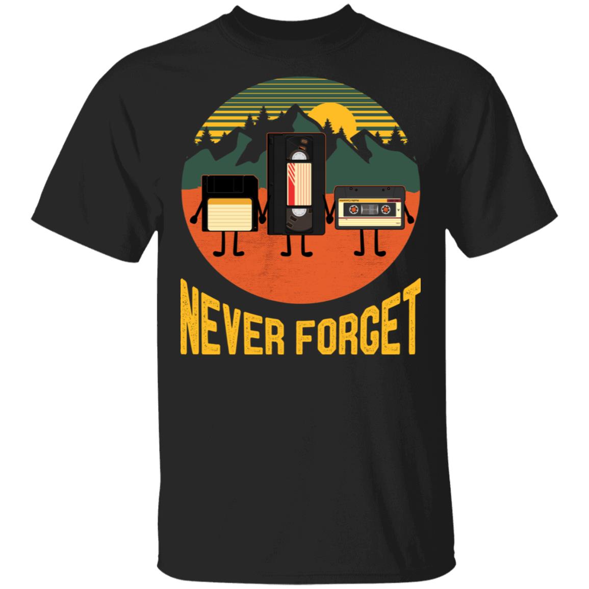 Never Forget Funny T-shirt - Friends Mixtape Shirt, Black, Unisex T-Shirt