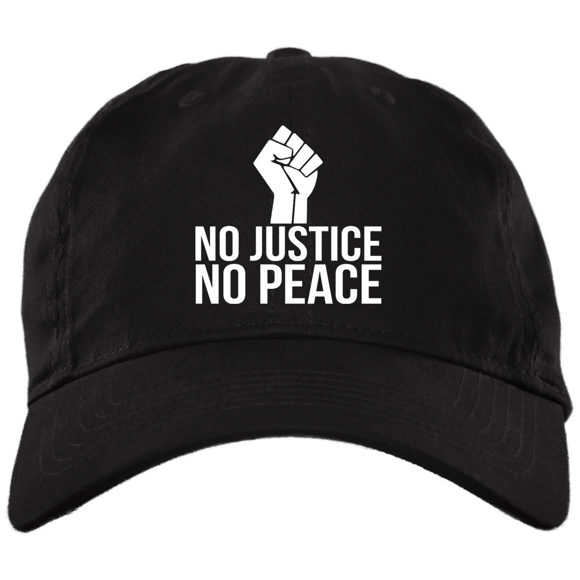 No Justice No Peace Twill Cap - High-Profile Snapback Hat - Trucker Hat, Black, Brushed Twill Dad Cap No Justice No Peace Twill Cap - High-Profile Snapback Hat - Trucker Hat, Black, Brushed Twill Dad Cap