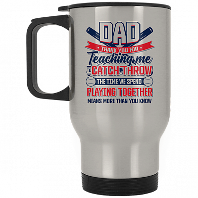 14 oz. Silver Travel Mug