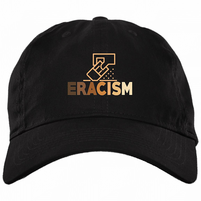 Eracism Radical Justice Bright Twill Cap- High Profile Snapback Hat- Trucker Hat - Knit Cap, Black, Brushed Twill Dad Cap