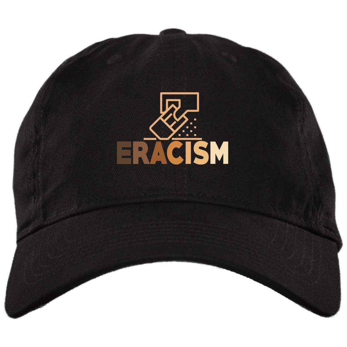 Eracism Radical Justice Bright Twill Cap- High Profile Snapback Hat- Trucker Hat - Knit Cap, Black, Brushed Twill Dad Cap