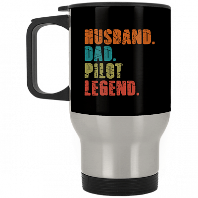 14 oz. Silver Travel Mug