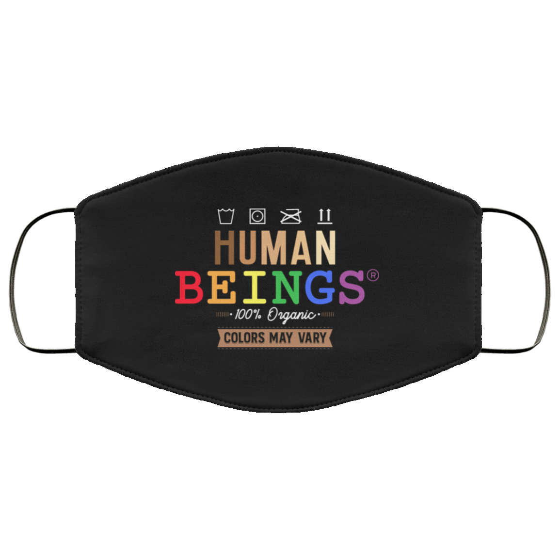 Human Beings 100% Organic Colors May Vary LGBT Washable Reusable Custom - Printed Cloth Face Mask Cover, Black, Cloth Face Mask Human Beings 100% Organic Colors May Vary LGBT Washable Reusable Custom - Printed Cloth Face Mask Cover, Black, Cloth Face Mask