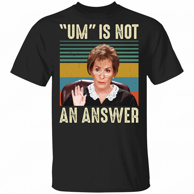 Um Is Not An Answer Vinatage T-Shirt, Black, Unisex T-Shirt