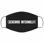 Screams Internally Washable Reusable Custom – Printed Cloth Face Mask Cover, Black, Cloth Face Mask