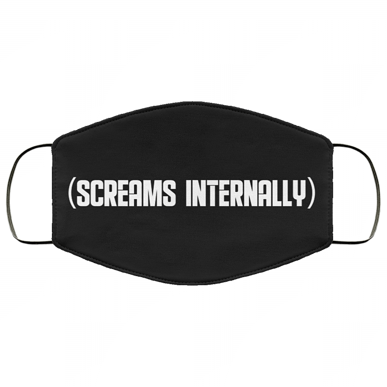 Screams Internally Washable Reusable Custom – Printed Cloth Face Mask Cover, Black, Cloth Face Mask