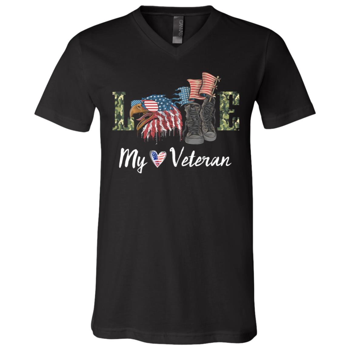 T-Shirt V-Neck Template (Official), Black, V-Neck T-Shirt