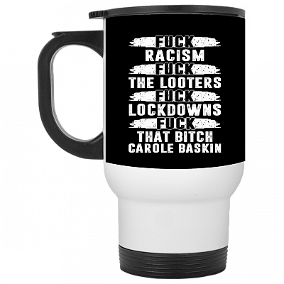 14 oz. White Travel Mug