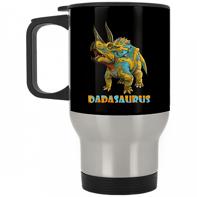 14 oz. Silver Travel Mug