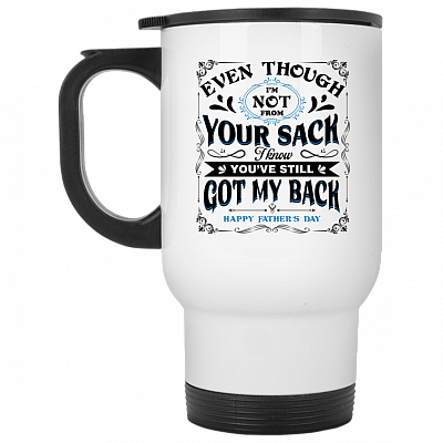 14 oz. White Travel Mug