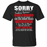 Sorry My Heart Only Beats For My Freaking Awesome Girlfriend T Shirt - Funny Valentines Day Boyfriend Shirt, Black, Unisex T-Shirt