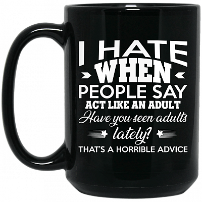15 oz. Black Mug