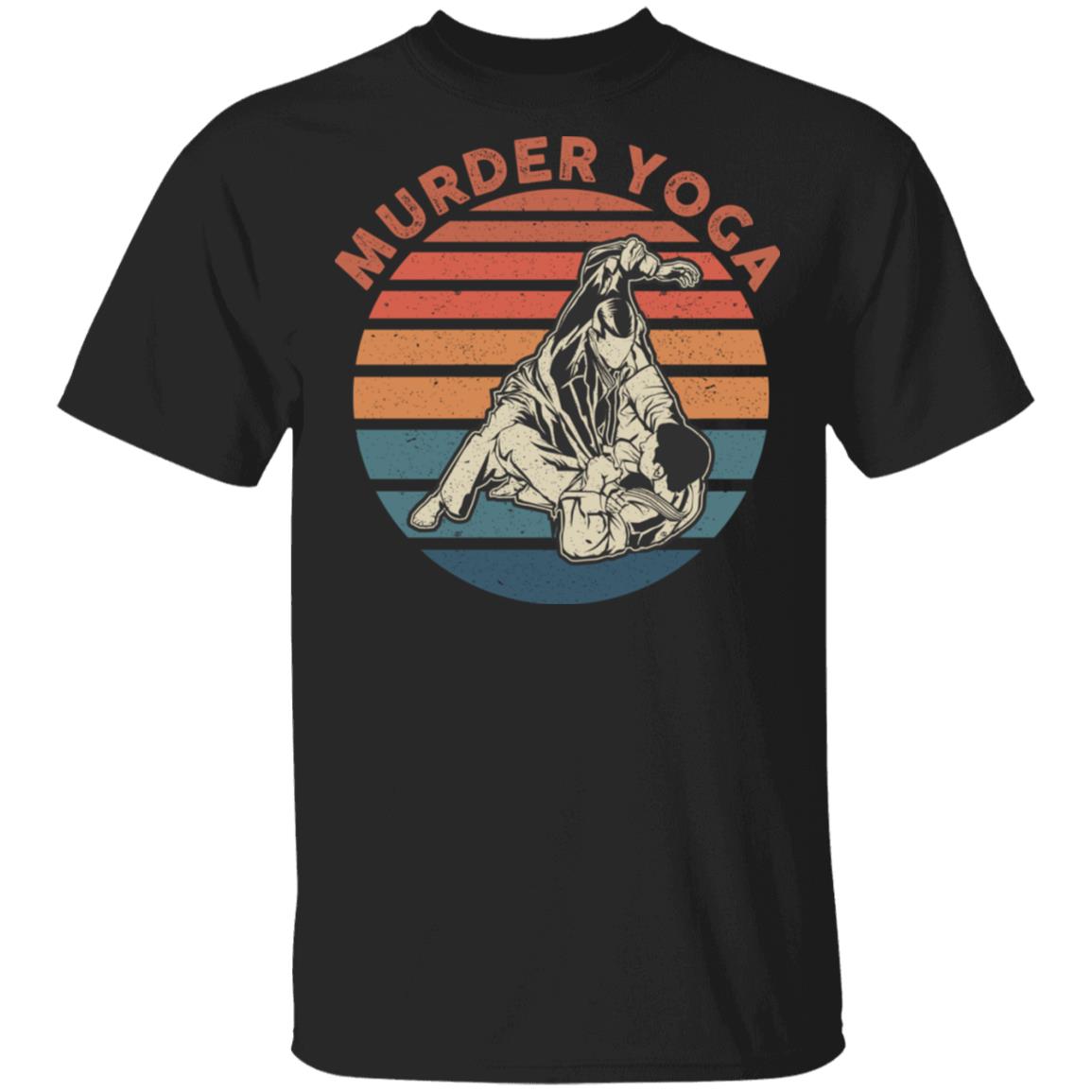 Murder Yoga T-Shirt - Vintage Choke Dealer BJJ Shirt, Black, Unisex T-Shirt