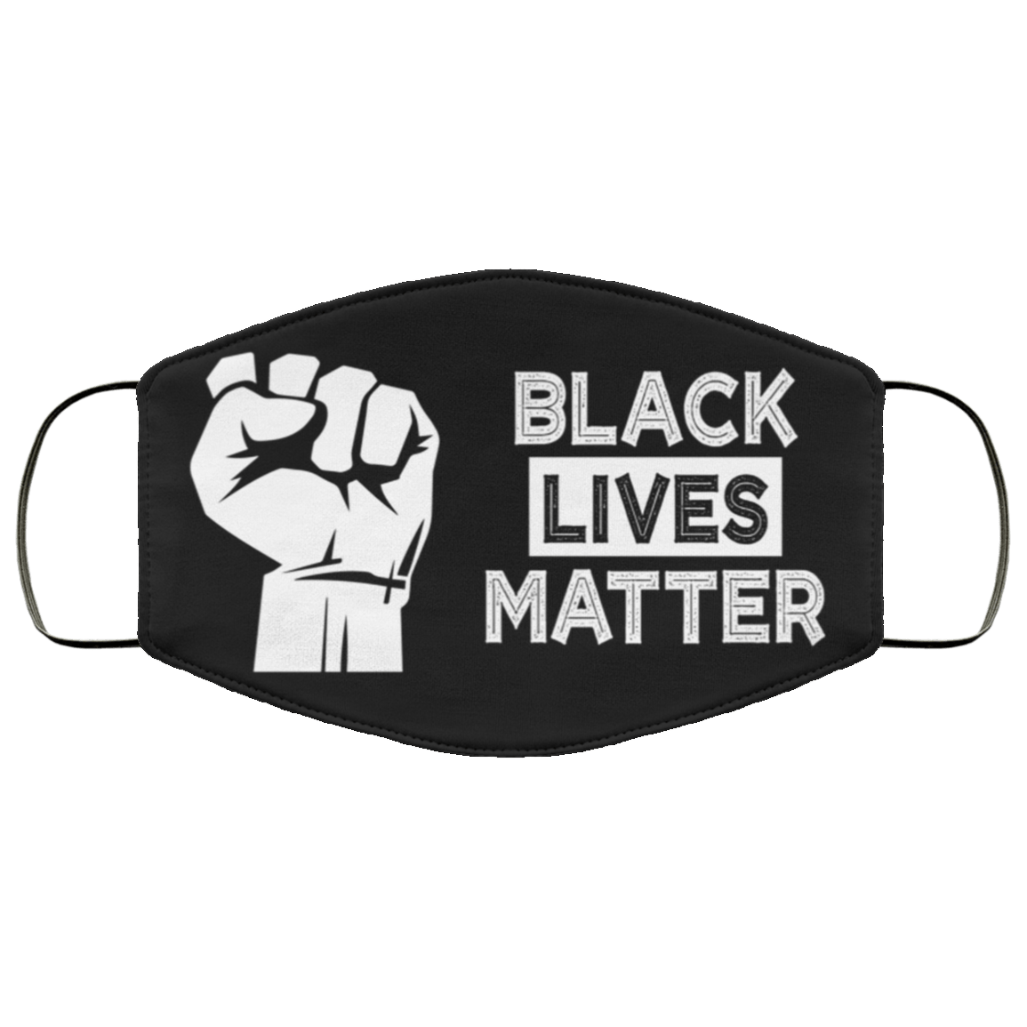 Black Lives Matter - Blm Anti Racism Face Mask Cover, White, Cloth Face Mask Black Lives Matter - Blm Anti Racism Face Mask Cover, White, Cloth Face Mask