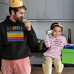 Funny DadPool Like A Dad Only Cooler Hoodie Sweatshirt - Cool Dad Pool Definition Father's Day Tee Shirt-hoodie-mockup-featuring-a-man-playing-with-his-daughter-on-father-s-day