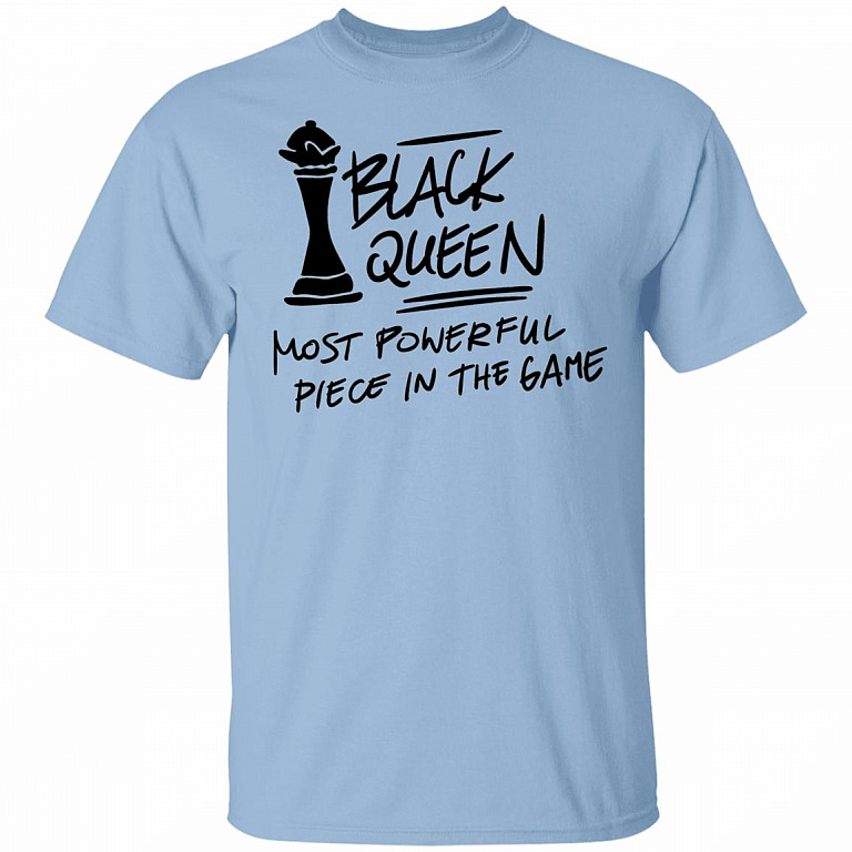 Black Queen T-Shirt - African Americans Pride Shirt, Light Blue, Unisex T-Shirt