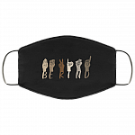 Be Kind Black Lives Matter Washable Reusable Custom – Printed Cloth Face Mask Cover, Black, Cloth Face Mask